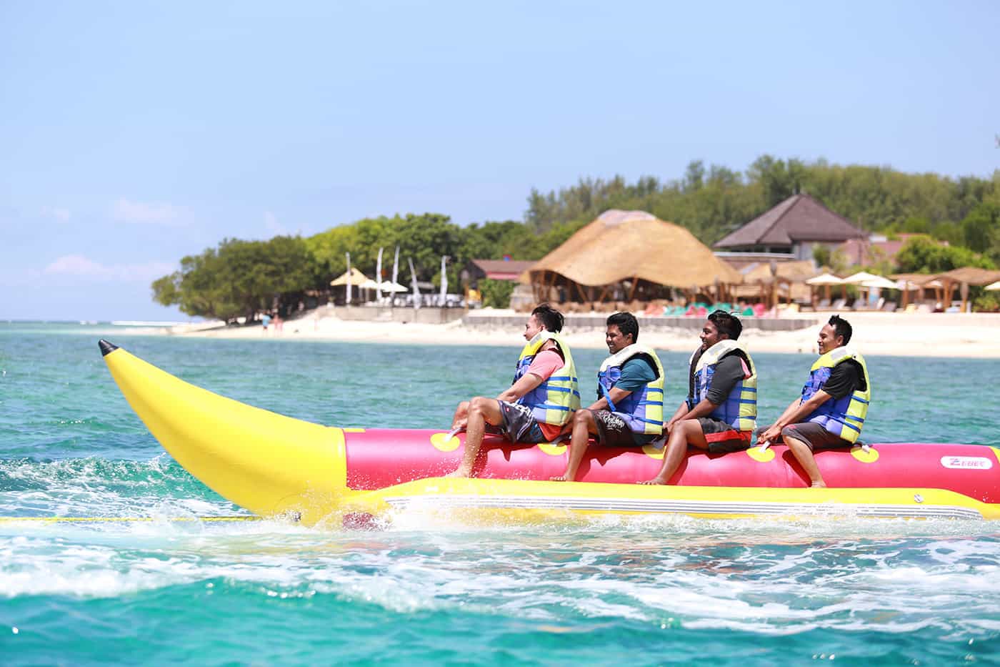 Beach sunrise in the Gili Islands of Lombok Indonesia