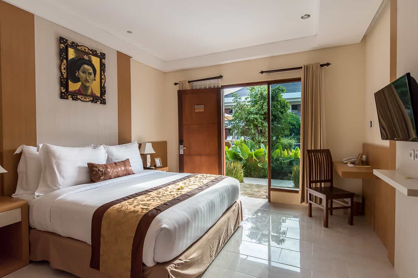 Entrance view at Hotel Ombak Sunset in the Gili Islands of Lombok Indonesia