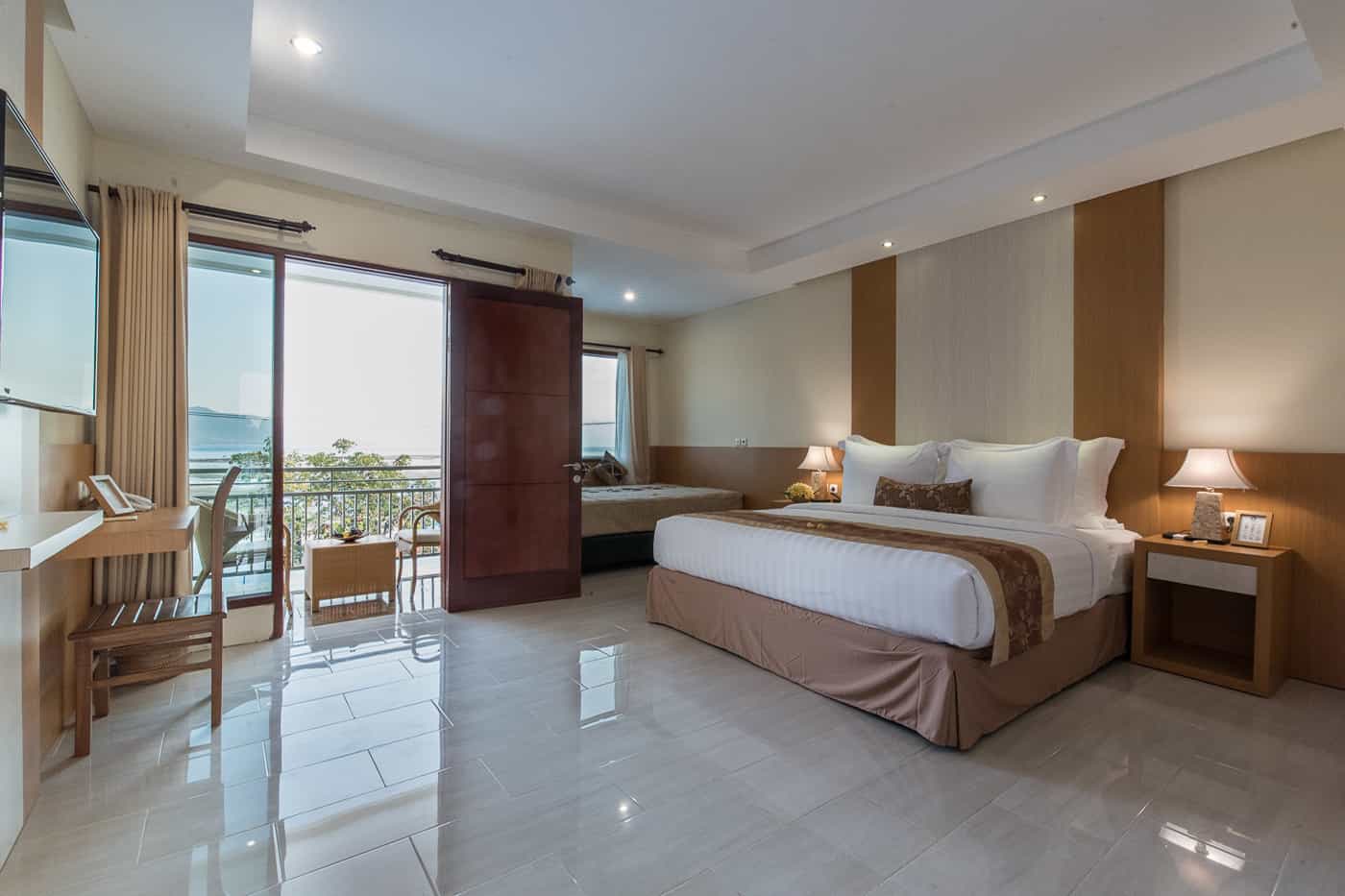 Entrance view at Hotel Ombak Sunset in the Gili Islands of Lombok Indonesia